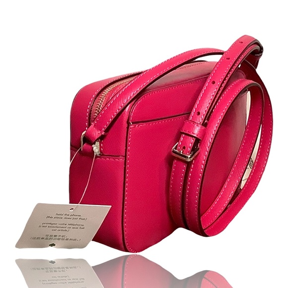 Kate Spade Staci Mini Camera Bag Crossbody, Pink Ruby, NEW WITH TAGS - Picture 6 of 13